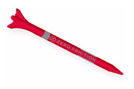 Zero Friction ZFT Maxx 3-Prong Composite Tees (Red/Silver, 2.75", 16pk) NEW