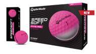 Taylor Made SpeedSoft Golf Balls (Pink, 24pk) 2dz 2025 NEW - Father's Day Sale!!