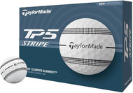 Taylor Made TP5 Stripe Golf Balls (White, 24pk) 2dz 2024 NEW Father's Day Sale!