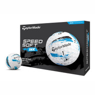 Taylor Made SpeedSoft Ink Golf Balls (Blue, 12pk) 1dz 2024 NEW