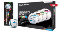 Taylor Made SpeedSoft Ink Golf Balls (Multi, 24pk) 2dz NEW - Father's Day Sale!!
