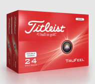 Titleist TruFeel Golf Balls Double Dozen (White, 24pk) 2dz 2024 NEW