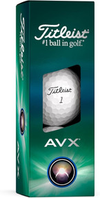 Titleist AVX Golf Balls (White, 3pk) 1 Sleeve 2024 NEW