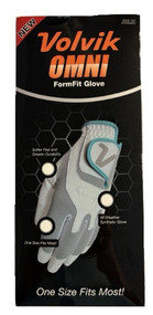 Volvik Omni Form Fit Glove (Junior, White/Aqua, LEFT) 2023 Golf NEW