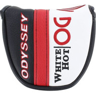 Odyssey White Hot OG Putter Headcover (White/Black/Red, Mallet) NEW