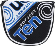 Odyssey 2-Ball Ten Putter Headcover (Black/White/Blue, Mallet) NEW