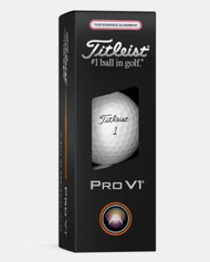 Titleist Pro V1 Performance Alignment Golf Balls (White/Red, 3pk) 1 Sleeve 2025 NEW