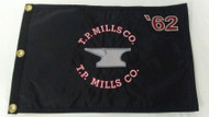 TP Mills Anvil '62 Golf Flag (Black, RARE) Prestige NEW