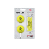 Zero Friction Spectra Two Ball Tees Pack (Neon Yellow) NEW