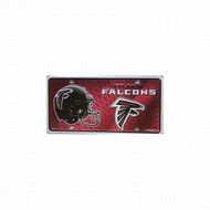 NFL Team License Plate (Atlanta Falcons, Red/Black) NEW