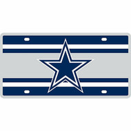NFL Team Laser Cut License Plate (Dallas Cowboys, Logo) NEW