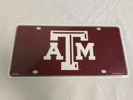 NCAA Collegiate Team License Plate (Texas A&M Aggies, Logo) NEW