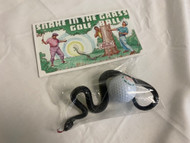 Snake in the Grass Golf Ball (Black Snake) Gag Joke NEW