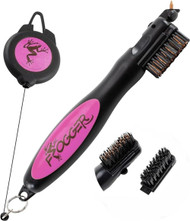 Frogger Brushpro Golf Club Cleaning Tool (Pink Ribbon) NEW