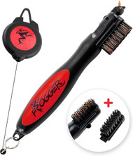 Frogger Brushpro Golf Club Cleaning Tool (Red) NEW