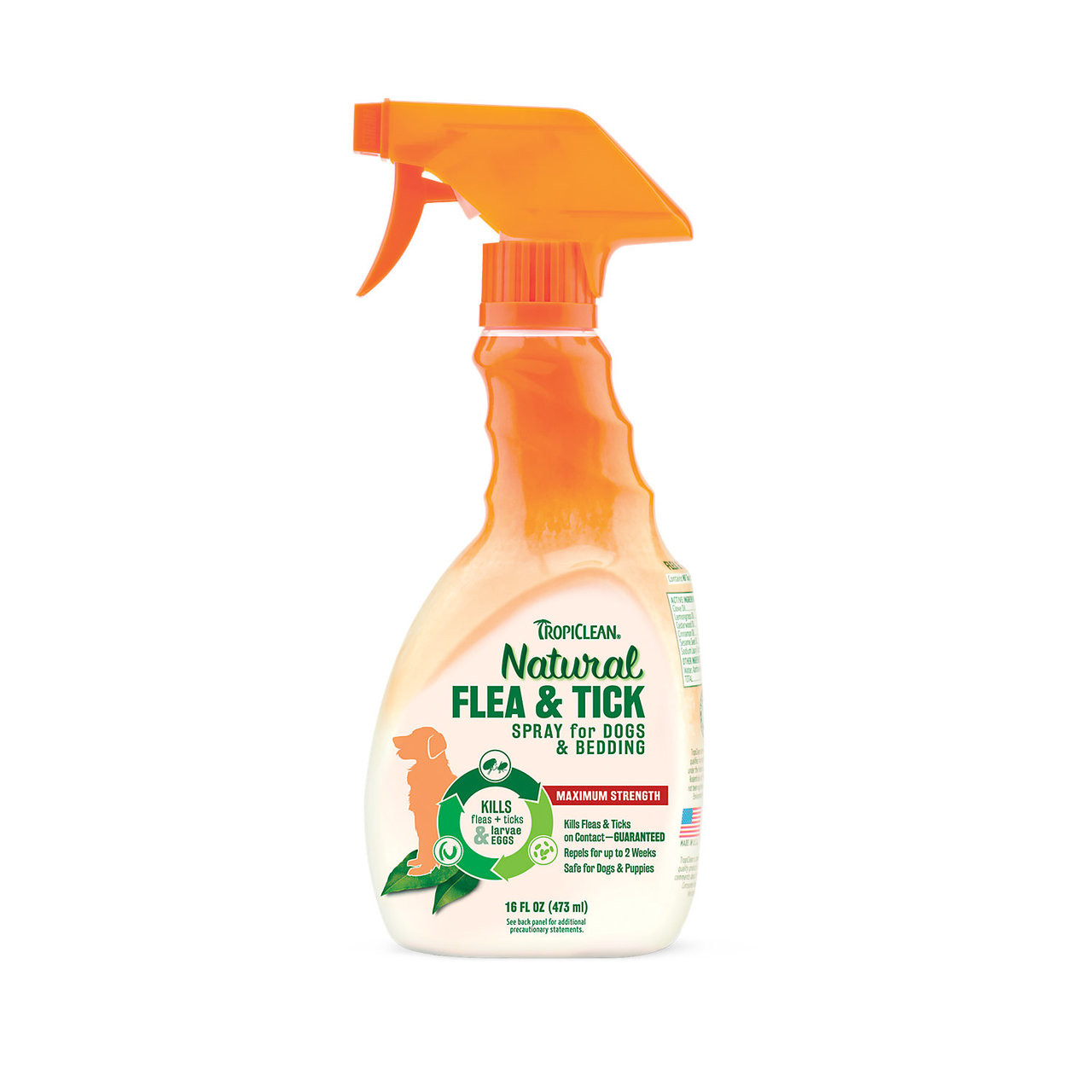 Tropiclean Natural Fla & Tick Dog & Bedding Spray 16 oz ...