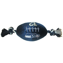 Pets First Seattle Seahawks 12th Man Football Rope Toy Woodin