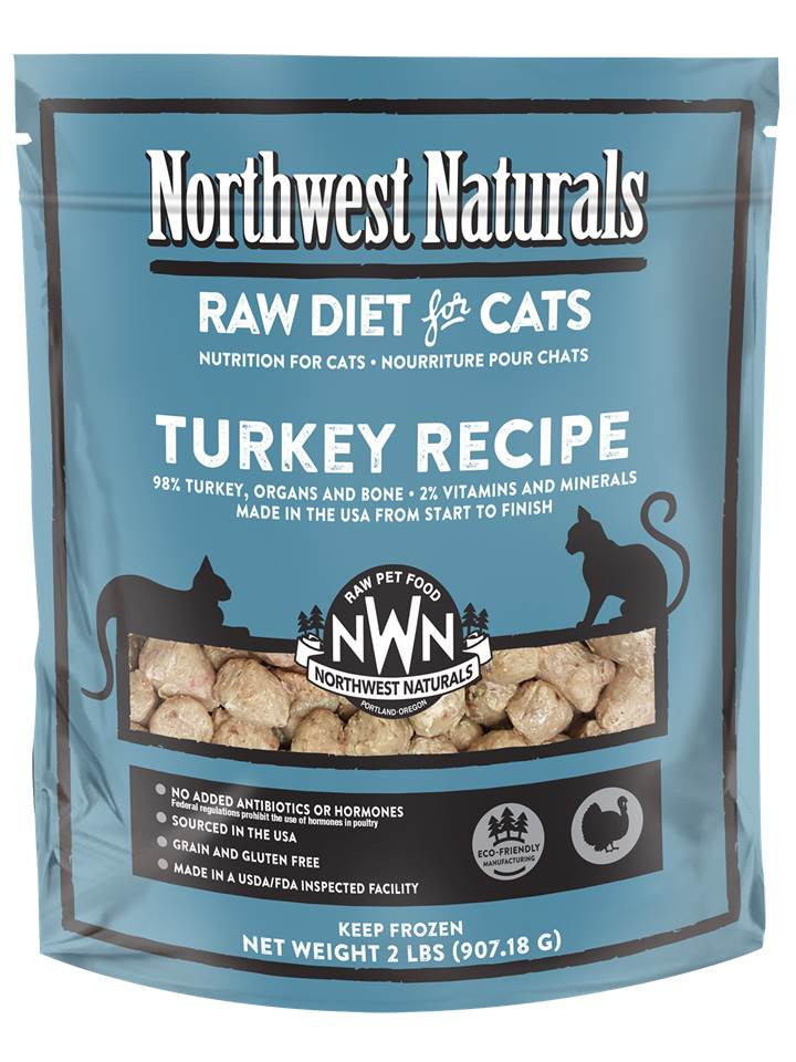 Northwest Naturals Turkey Frozen Raw Feline Diet 2 Woodin You