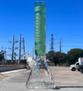 16" Encore Thick Beaker with Color Deep Etch Sand Blast Bong Water Pipe Hero Shot