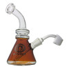 Encore Collection Mini Beaker Dab Rig with Bent Neck - Amber