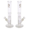 14″ 50mm Clear Straight Tube Water Pipe with Single Matrix Perc