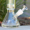 12" Encore Collection Glass Full Size Matrix Salt Shaker Bong Close up on beaker base