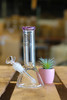 Encore Collection 9" 38x4 Mini Glass Bong Water Pipe Beaker Pink