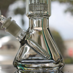 Encore Collection Pounder 12" Stupid Thick Glass Water Pipe Bong Close up on super thick beaker bong bottom