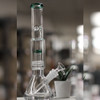 Encore Collection Pounder 12" Stupid Thick Glass Water Pipe Bong full body indoor shot