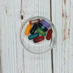 Assorted Colors Glass Pill Inserts for Terp Slurpers 