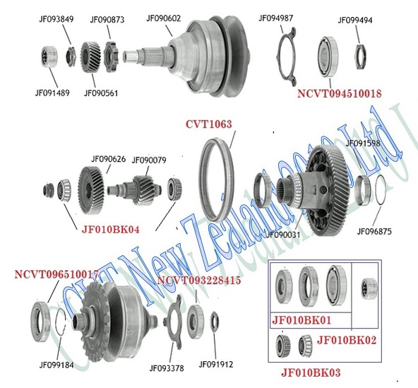 Nissan CVT REOF09E CVT Transmission (JF010 ) CVT Parts Limited