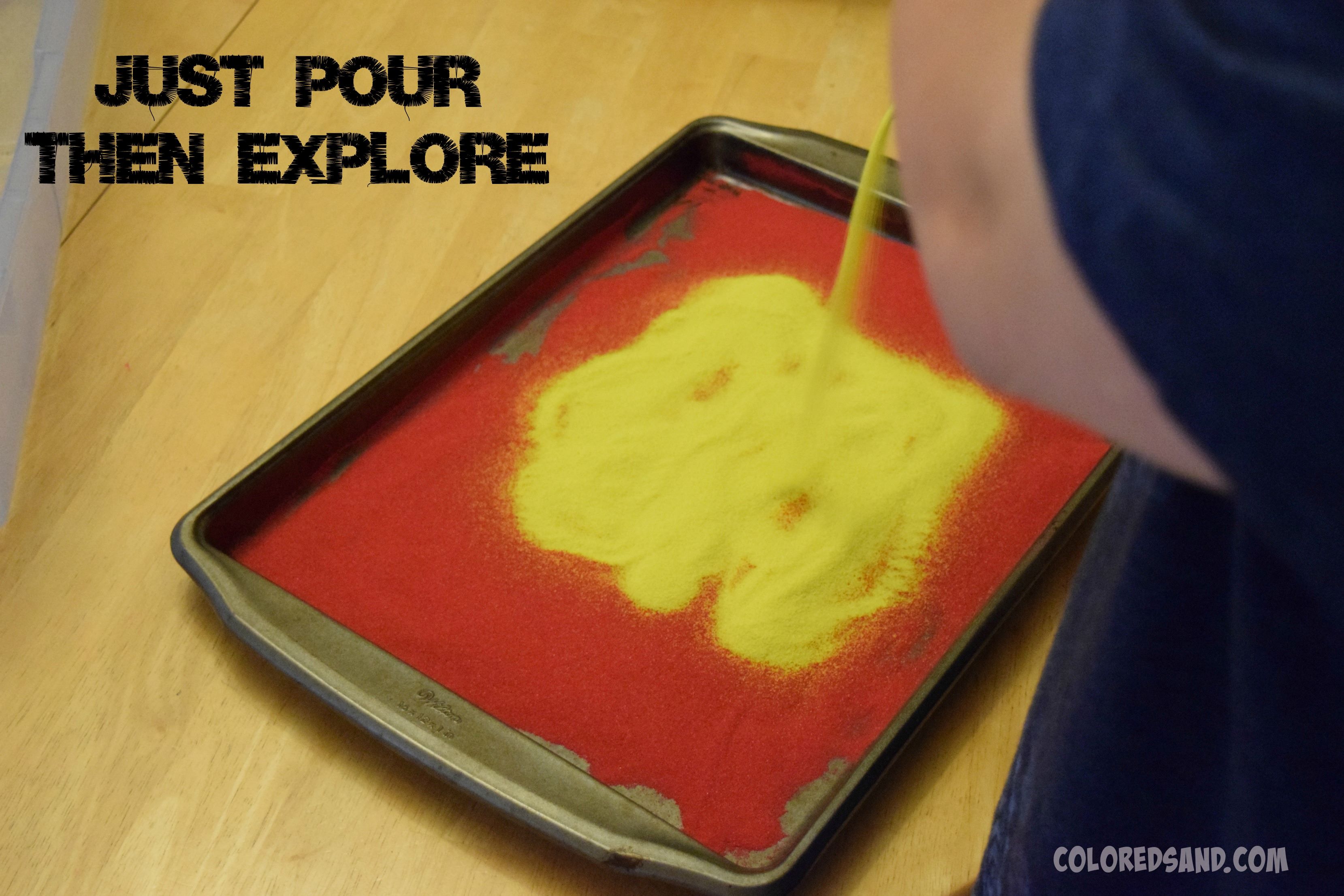 Colored Sand Tray Fun