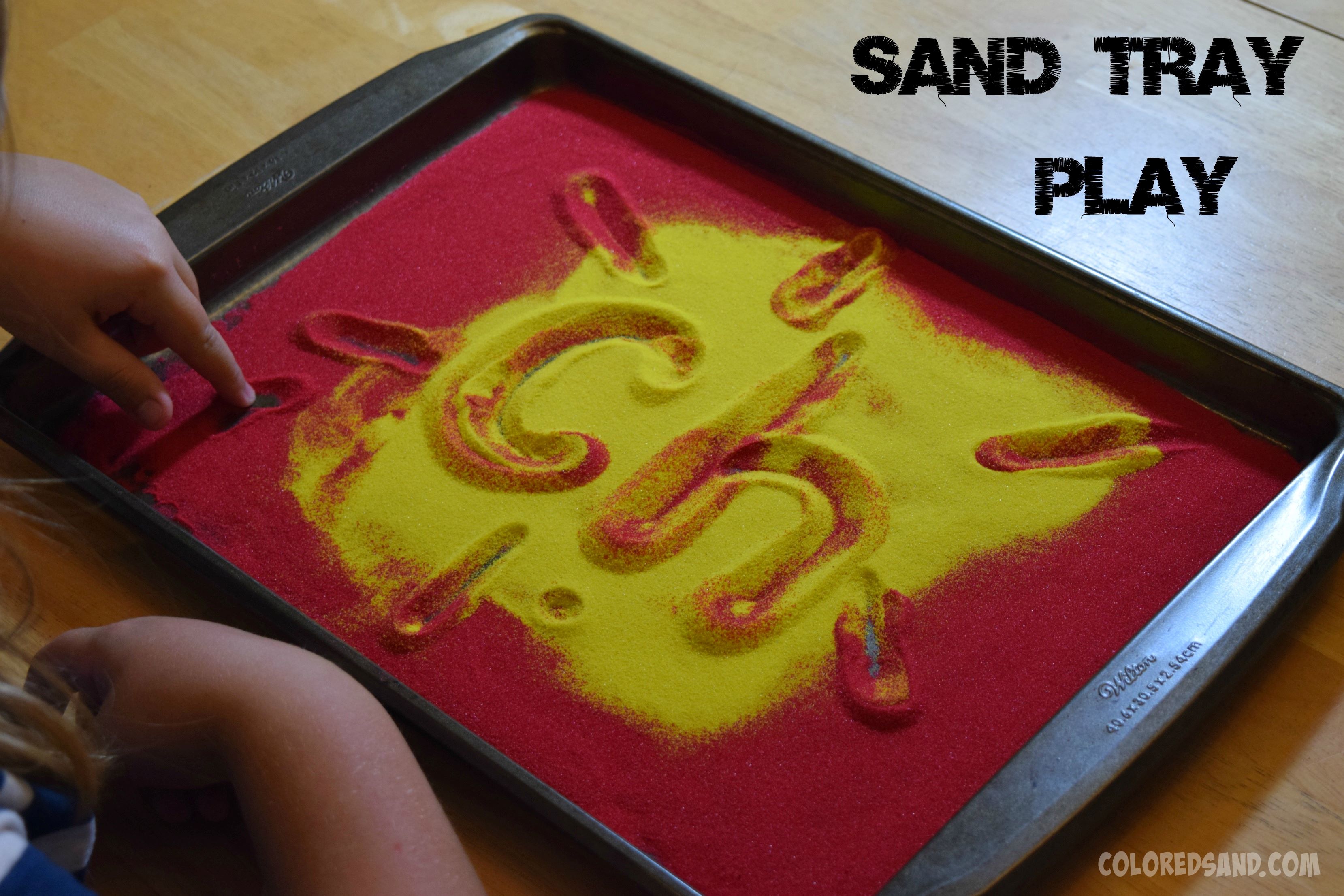Colored Sand Tray Fun - Coloredsand.com