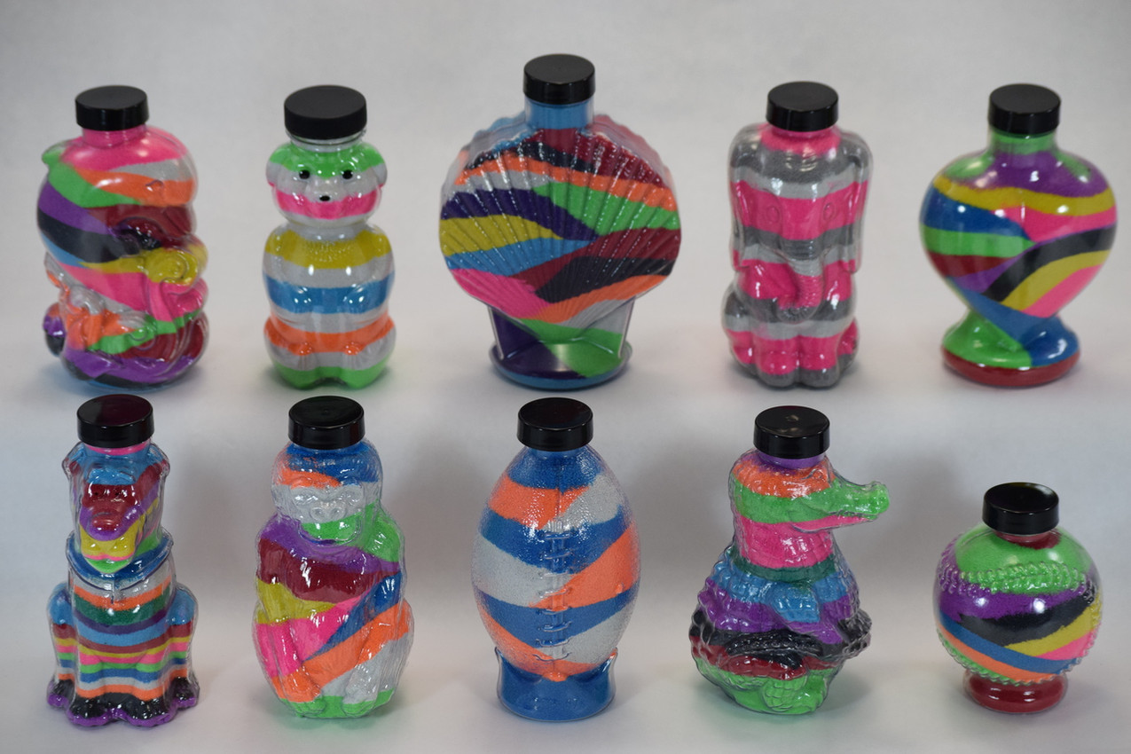 Sets of 5 Sand Art Plastic Bottles Series 4 See Listings 