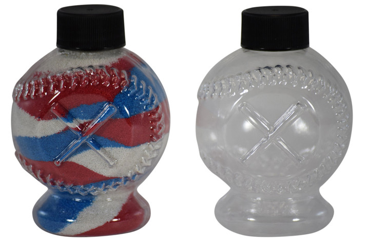 Sand Art Baseball Plastic Bottle