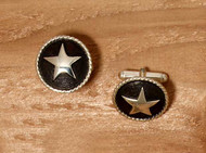 Roped Antique Star Cuff Links