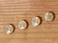 Rimmed Gold Star Tuxedo Studs