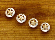 Domed Rim Gold Star Tuxedo Studs