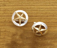 Domed Rim Gold Star