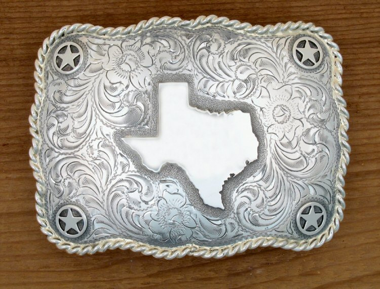 custom belt buckles texas