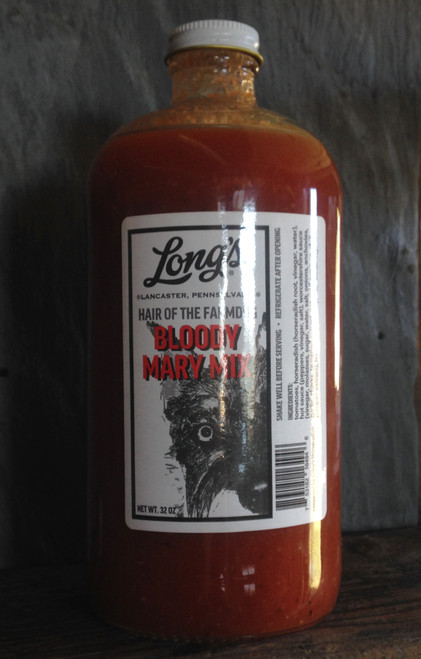 Our "Hair of the Farmdog" bloody mary mixer is simply the best we've ever tasted! Balanced heat with a fresh, bright flavor. 32 ounces.