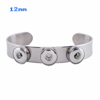 LUXE  SS CUFF BANGLE- 3B