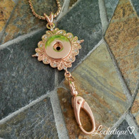 ID LANYARD PENDANT - RUSTIC DIAMOND  (RG)