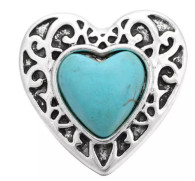 TEAL GOTHIC HEART