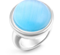 Z-CHARM SILVER TURQUOISE STONE RING