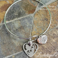 LUXE SS BANGLE - MOTHERS FIRST LOVE (SILVER)