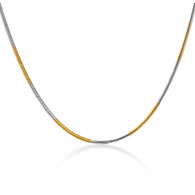 CHAIN - SIMPLE SNAKE 20 INCH (GOLD & SILVER)
