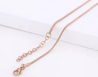 SIMPLE SNAKE 46CM CHAIN- ROSE GOLD