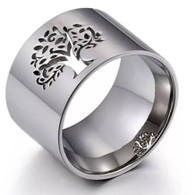 LUXE NATURE TOL RING (316L) S6 SILVER