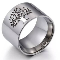 LUXE NATURE TOL RING (316L) S9 SILVER